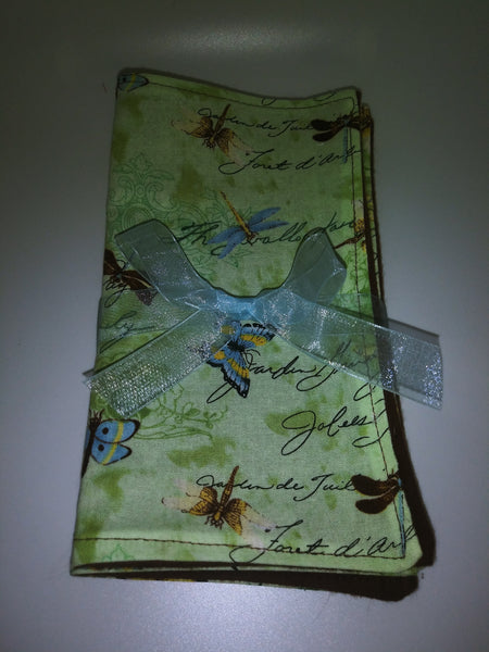 Butterflies #1 Print Reusable cloth napkins, set of 4