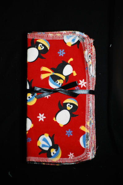 Penguin single layer 10x10 - wipes, family cloth, napkin, unpaper towels, toilet paper