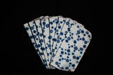 Blue snowflake Print single layer 10x10 - wipes, family cloth, napkin, unpaper towels, toilet paper