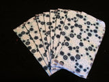Snowflakes on pale blue background 8x8 - wipes, family cloth, napkin, unpaper towels, toilet paper